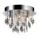 Loire plafon kryształowy czarny chrom 45 cm LampGustaf