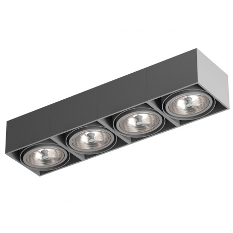 TUZ X4Sd LED111 stropowy G53, 12V, srebrny (biały Cleoni
