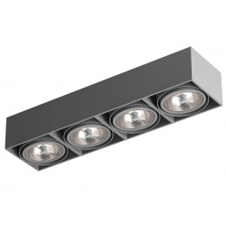 TUZ X4Sh QR111 stropowy G53, 12V,  srebrny (biały