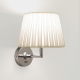 Appa z włącznikiem kinkiet chrom + biały abażur IP: 20 Astro Lighting