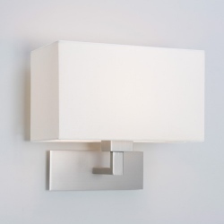 Park Lane kinkiet matowy nikiel c/w biały abażur IP: 20 Astro Lighting nr 9509