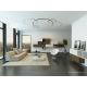 ECHO W lampa wisząca obręcz LED 60, 90, 120cm świeci do wewnątrz Ramko
