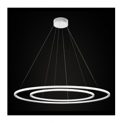 ECHO Żyrandol LED 90 lub 120cm podwójny Ramko