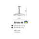 CIRCULO 48 lampa wisząca chrom Azzardo