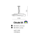 CIRCULO 58 lampa wisząca chrom Azzardo