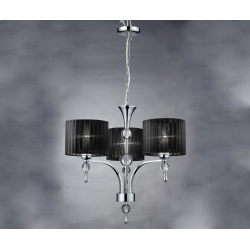 IMPRESS potrójna lampa wisząca czarna Azzardo