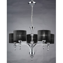 IMPRESS 5 lampa wisząca czarna Azzardo
