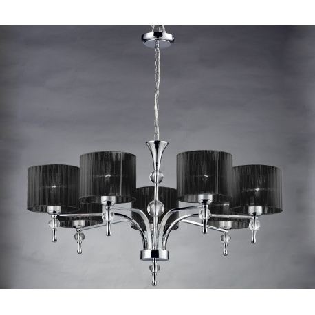 IMPRESS 7 lampa wisząca czarna lub biała Azzardo