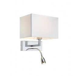 SAVOY Kinkiet 2L chrom/biały