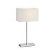 SAVOY lampka stołowa 1L USB chrom biały Markslojd