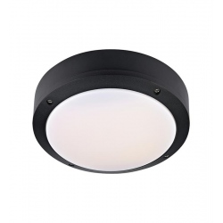 LUNA Plafon czarny IP44 22cm