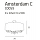 Amsterdam plafon duży 78cm MAXLight