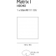 Matrix pojedyńcza oprawa halogenowa ledowa 111mm czarna MAXLight