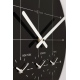 Big city zegar ścienny czarny szklany ? 43 cm NeXtime