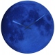 Blue Moon zegar ścienny szarym szklany ? 30 cm holenderski NeXtime
