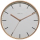 Company zegar ścienny biało-miedziany metalowy ? 30 cm NeXtime