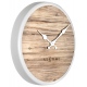 Plank zegar ścienny biały drewniany ? 30 cm NeXtime