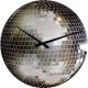 Small Disco zegar ścienny srebrny szklany ? 30 cm NeXtime