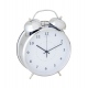 Wake Up zegar stojący srebrny metalowy 23x30 cm NeXtime