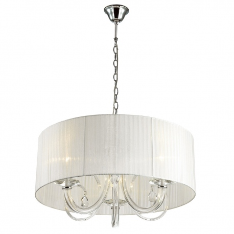 Mulber biały 55cm żyrandol Italux
