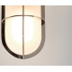 Cabin mleczne Semi-Flush plafon zewnętrzny polerowany nikiel IP44 Astro