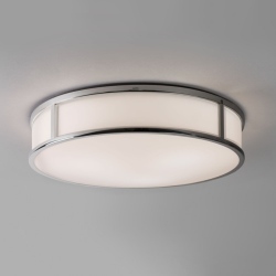 Mashiko okrągły 40cm plafon polerowany chrom IP44
