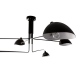Davis czarna lampa sufitowa 4+2 Italux