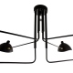 Davis czarna lampa sufitowa 4+2 Italux