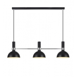 LARRY lampa wisząca 3L Czarny/Chrom
