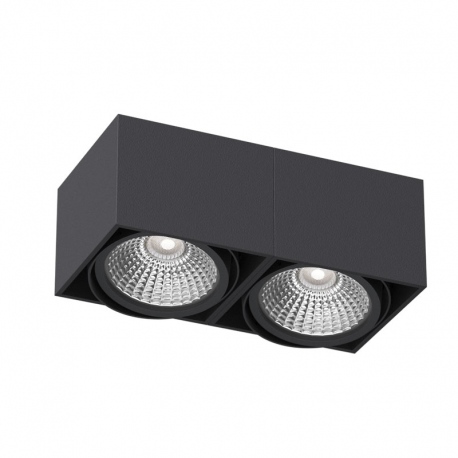 TITO C3 podwójna oprawa natynkowa prostokątna ruchoma max. 2x13W LED ES111 Cleoni