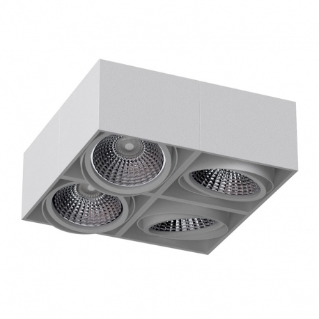 TITO C6 poczwórna oprawa natynkowa kwadratowa ruchoma max. 4x13W LED ES111 Cleoni