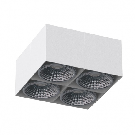 TITO D6 poczwórna oprawa natynkowa kwadratowa ruchoma max. 4x13W LED ES111 Cleoni