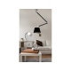 Zyta M czarna chrom lampa wisząca czarny abażur 20-36cm Azzardo