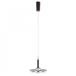 Metis żyrandol brązowy LED 22cm