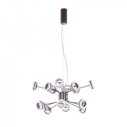 Metis żyrandol brązowy LED 76cm
