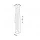 Otaru 4475 kinkiet dwustronny 60cm na świetlówkę 24W Shilo