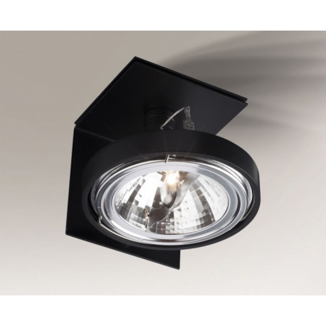 Hamada 2227-B reflektor pojedynczy z osłoną boczną podtynkowy G53 QR111 Shilo