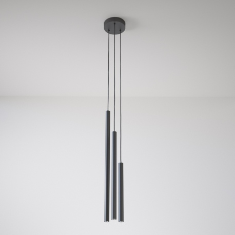 Ner lampa wisząca potrójna na kole różne kolory Cleoni