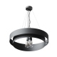 Rafina lampa wisząca 2 obręcze na żarówki typu Globe E27, średnica 60cm Cleoni