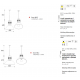 Enor lampa wisząca jednokolorowa wysoka różne kolory średnica 40 lub 50cm Cleoni