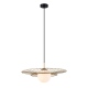 Italux Alison złota lampa wisząca 50cm średnicy w stylu industrialnym
