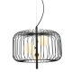 Daren lampa druciana czarna z 3 kloszami 45cm Italux