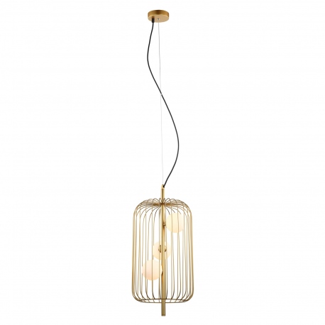 Hayden lampa wisząca druciana złota 31cm Italux