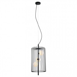 Hayden lampa wisząca druciana czarna 31cm