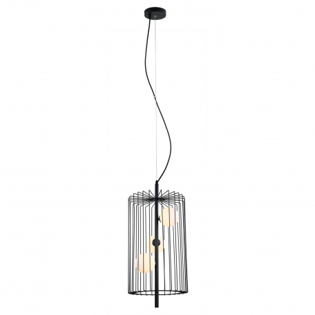 Hayden lampa wisząca druciana czarna 31cm Italux