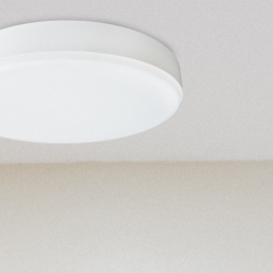 Loft LED plafon biały, czarny, szary lub złoty 37cm ze szkłem opalowym