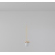 Cotton minimalistyczna lampa wisząca z kloszem 10cm różne kolory Cleoni