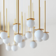 Cotton minimalistyczna lampa wisząca z kloszem 10cm różne kolory Cleoni