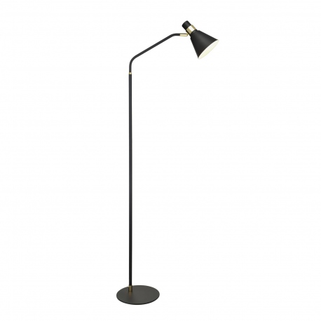 Biagio czarna lampa podłogowa do czytania wys 138cm Italux