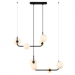 Ferrand lampa wisząca geometryczna z ośmioma kloszami